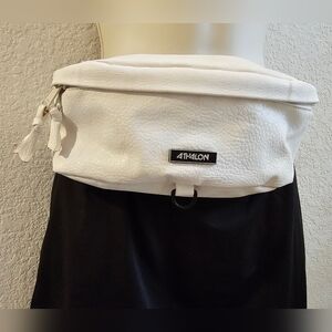 Athalon Belt Bag Cream Faux Leather Excellent Condition